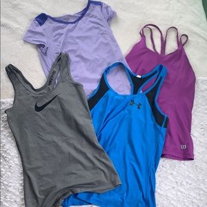 Workout tops lot of 4